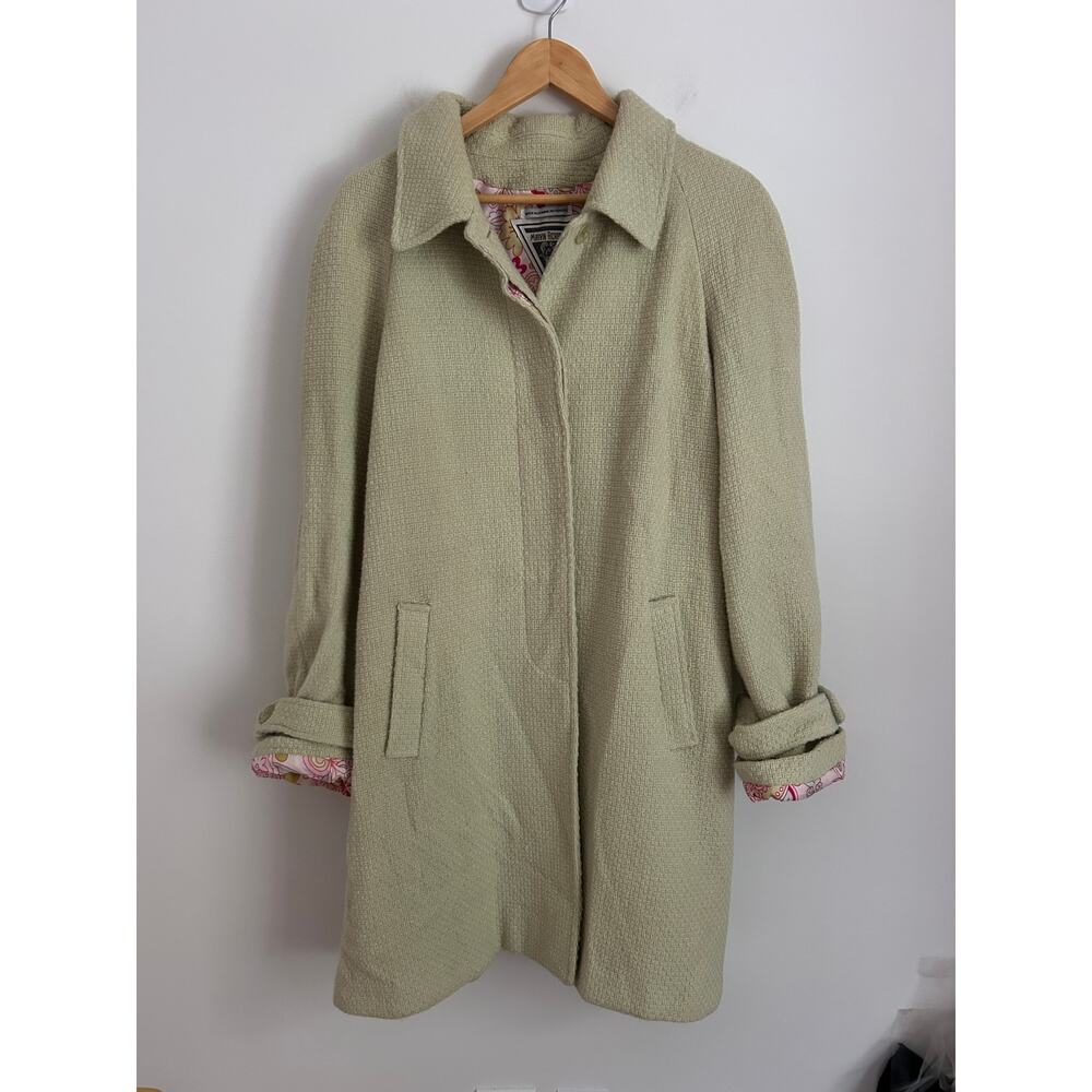 Vintage Marvin Richards Wool Blend Coat – Floral Lining – Women’s Large - Picture 2 of 8
